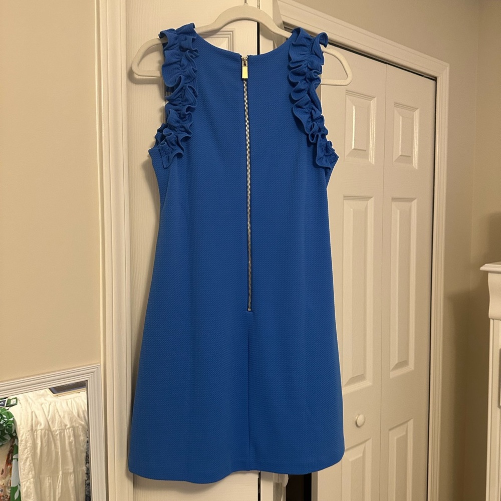 Vince Camuto Blue Ruffle Dress - Picture 3 of 8